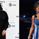 Stella Meghie, left, attends a screening of “The Weekend” during 2019 Tribeca Film Festival on May 03, 2019 in New York City. ; Whitney Houston speaks during the 51st Annual Grammy Awards on February 8, 2009 in Los Angeles, California.